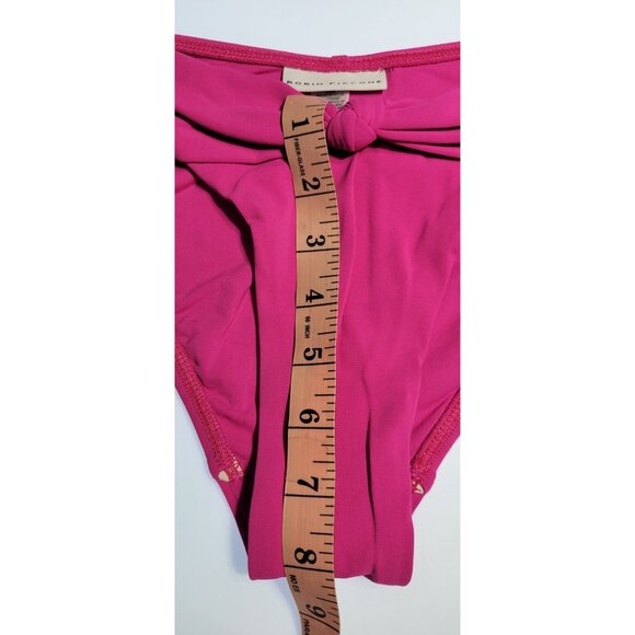 Robin Piccone Ava Tie Cropped T-Shirt Tank Swim Fuisha Hipster Bikini Set Sz M - Picture 9 of 11